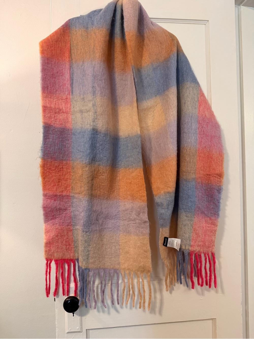 Madewell Brushed Pastel Plaid Scarf - Picture 2 of 4